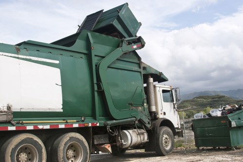 Professional waste collection team