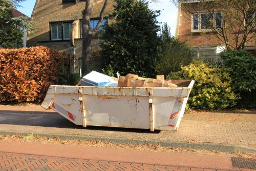 Office furniture being removed by clearance professionals